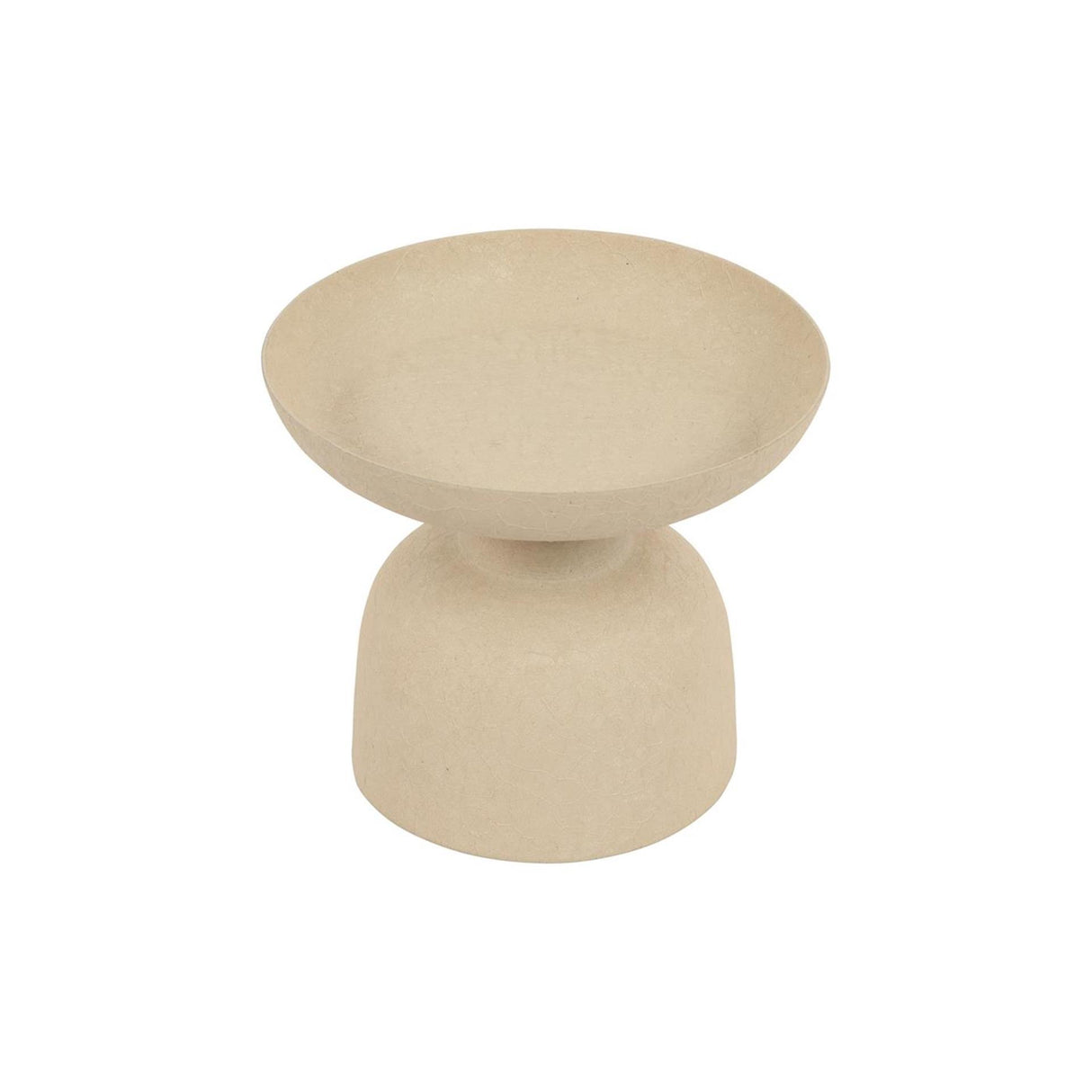 Countryfield candlestick on base beige 10x10x9cm