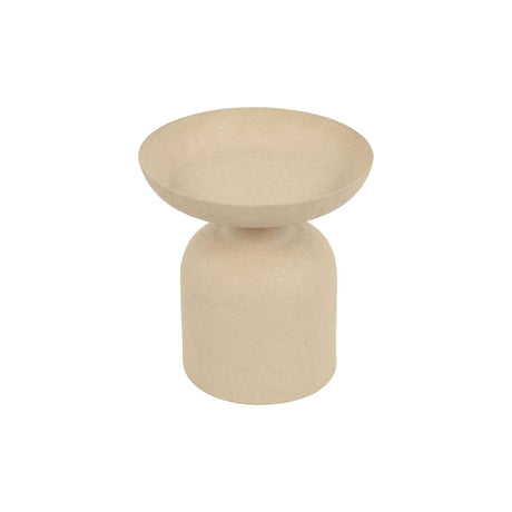 Countryfield evie kandelaar op voet beige 10x10x11cm