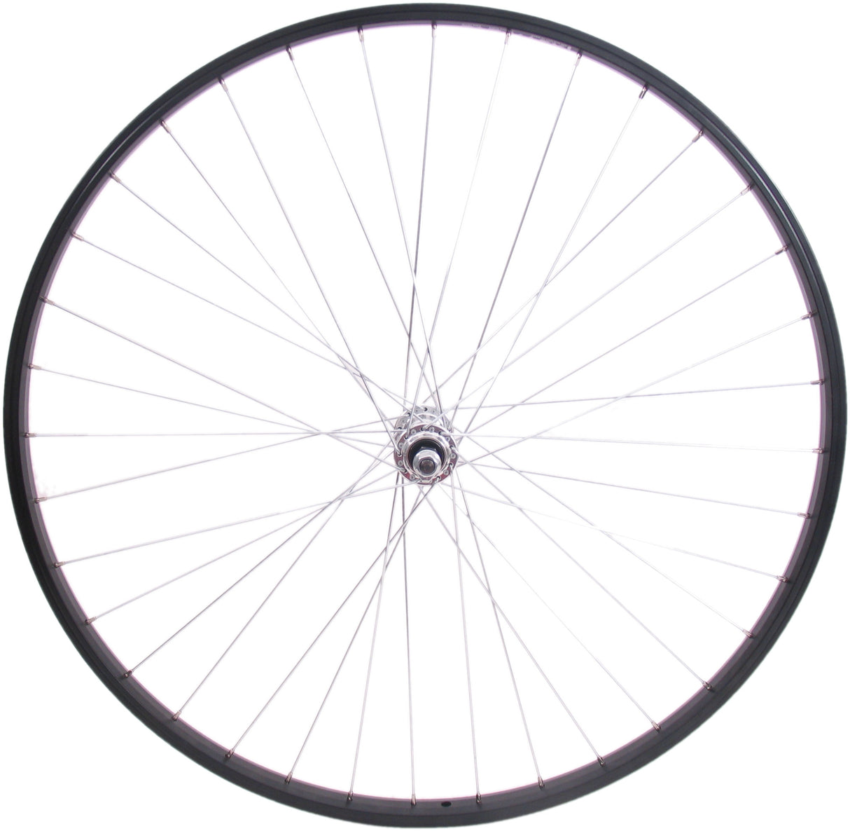 Front wheel 28 622*21c aluminum hub and rim black