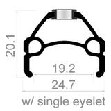 Rodi Wielset 26 Skorpion MTB 8 9 10 speed zwart