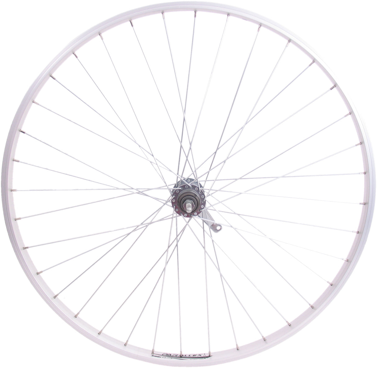 Roue arrière Shimano 28 x 1 4 moyeu de frein en aluminium argent