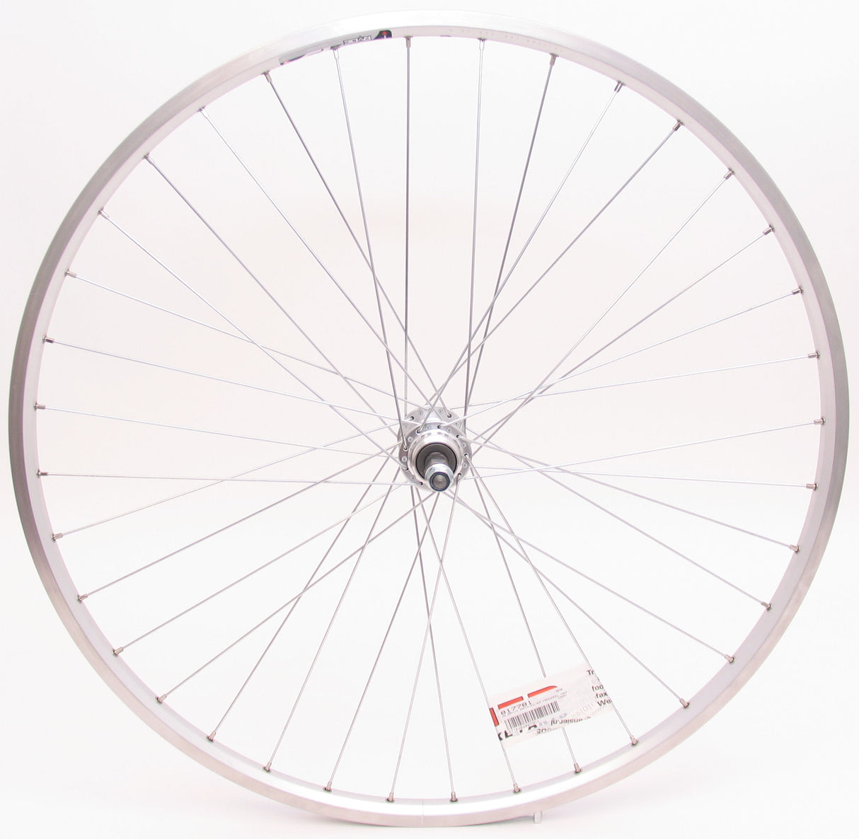 Rear wheel 28 x 1 4 ZAC19 Freewheel solid silver