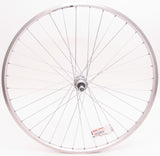 Rear wheel 28 x 1 4 ZAC19 Freewheel solid silver