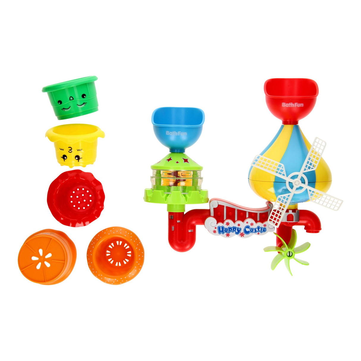 Bath Fun Castle with Stacking Cups