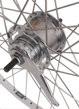 Roue arrière Shimano 28 622 x 19C RIM ZAC19 avec Nexus 7 Frein Silver Silver