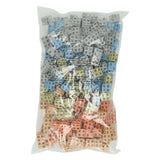 Linkable grid blocks natural colors - 300 pcs.