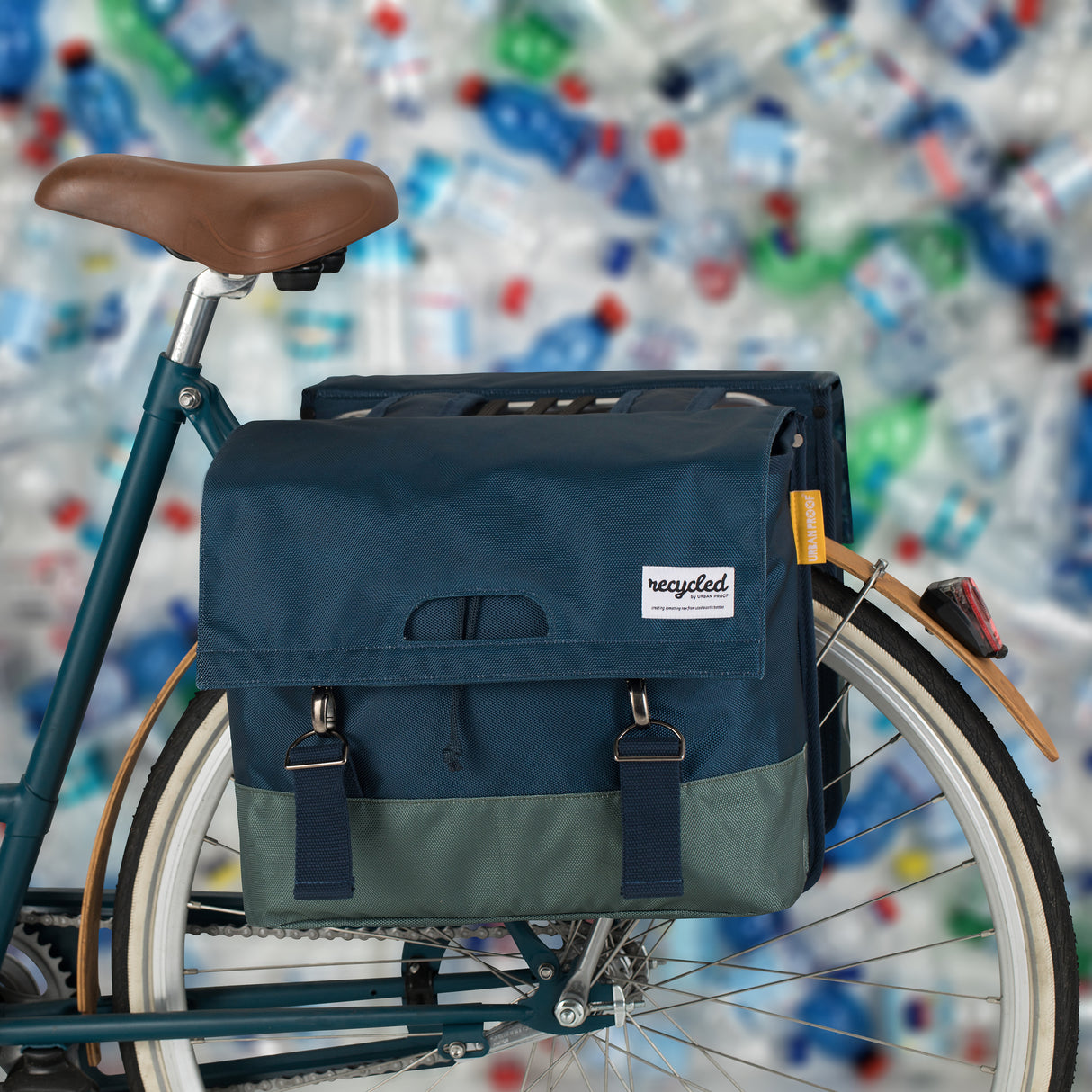 Urbanproof Urban Proof 40L Double Bicycle Bag Blue Green