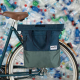 Shopper in bicicletta a prova urbana Blauw-Groen 20L