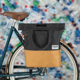 Urban Proof 20L Bicycle bag - Gray -yellow - Unisex - Water resistant - Recycled PET Material