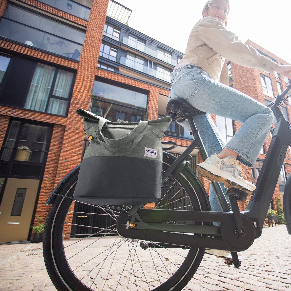 Urban Proof Shopper Tas 20L genanvendt grøn grå