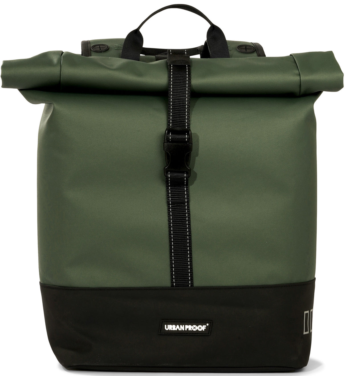 Urbandroof urbrateproof rolltop duebel Vëlo Bags 38 Liter gréng