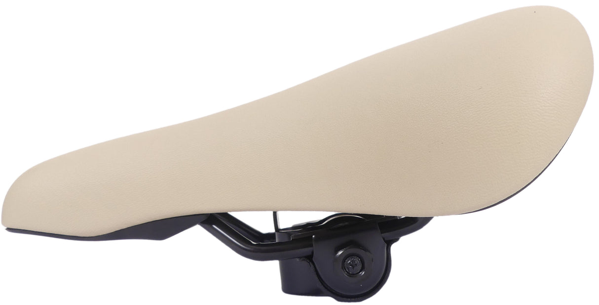 Fietszadel voor 20-26 kinderfiets creme