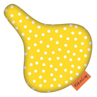 Bikecap Zadeldek Yellow Small Dot