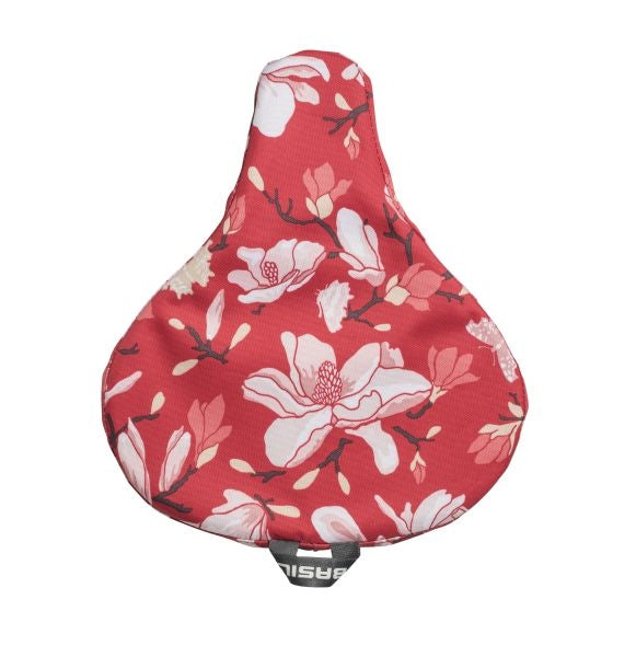 Basil Magnolia - Saddle Cover - Poppy Red