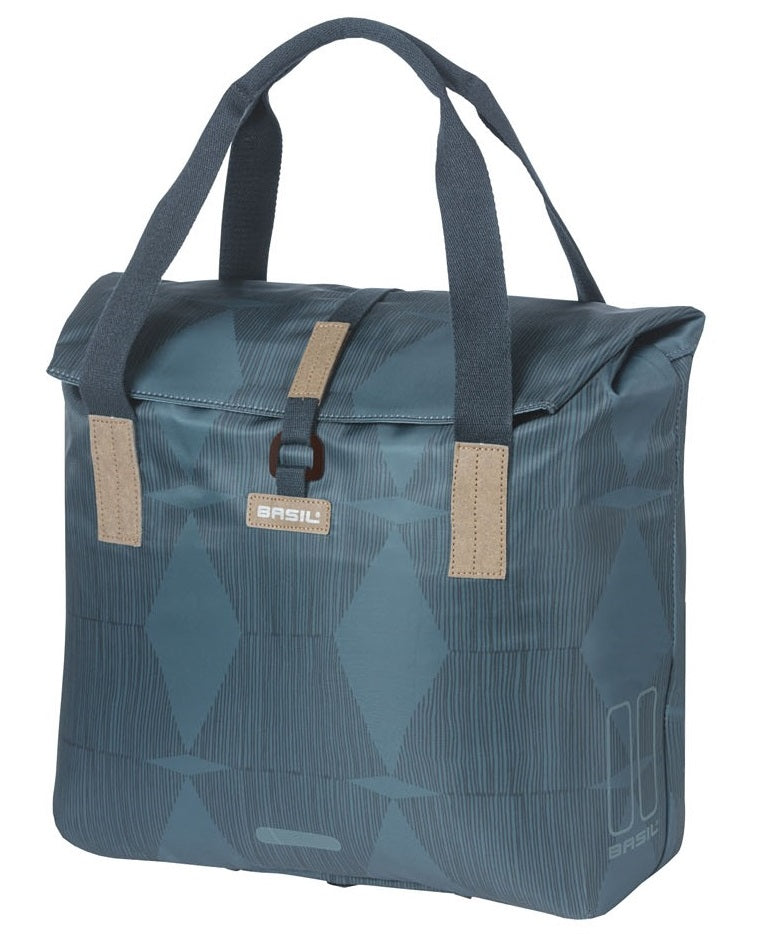 Shopper Basil Elegance Biccle Shopper, izberite zeleno, unisex, stadfiets, posestvo modro