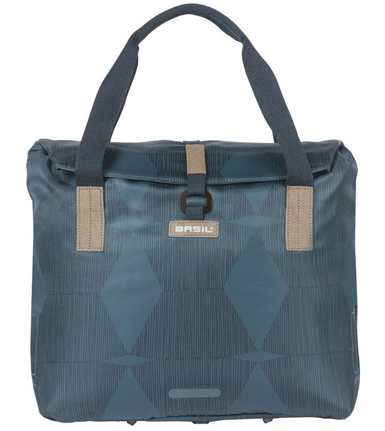 Basil Elegance Bicycle Shopper, Vyberte Green, Unisex, Stadfiets, Estate Blue