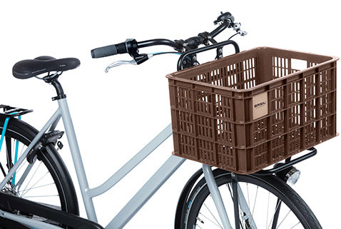 Basil Bicycle Crate L - Grande - 40 litros - Marrón