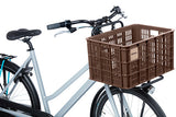 Caisse de vélo de basilic l - grand - 40 litres - brun