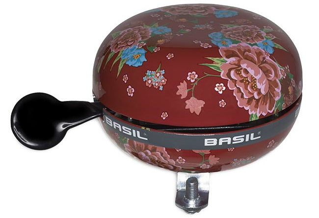 Basil Bloom - Bicycle Bell - 80 mm - Rød med blomster