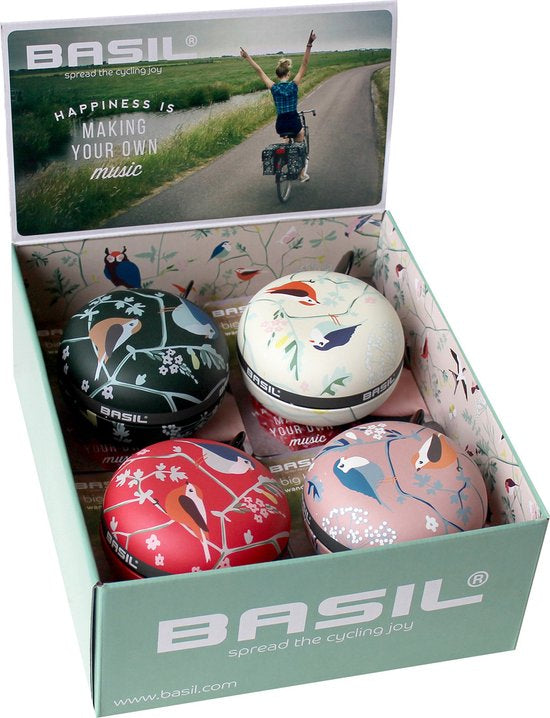 Display con 4 Basil Big Big Bell Wanderlust Bicycle Bells