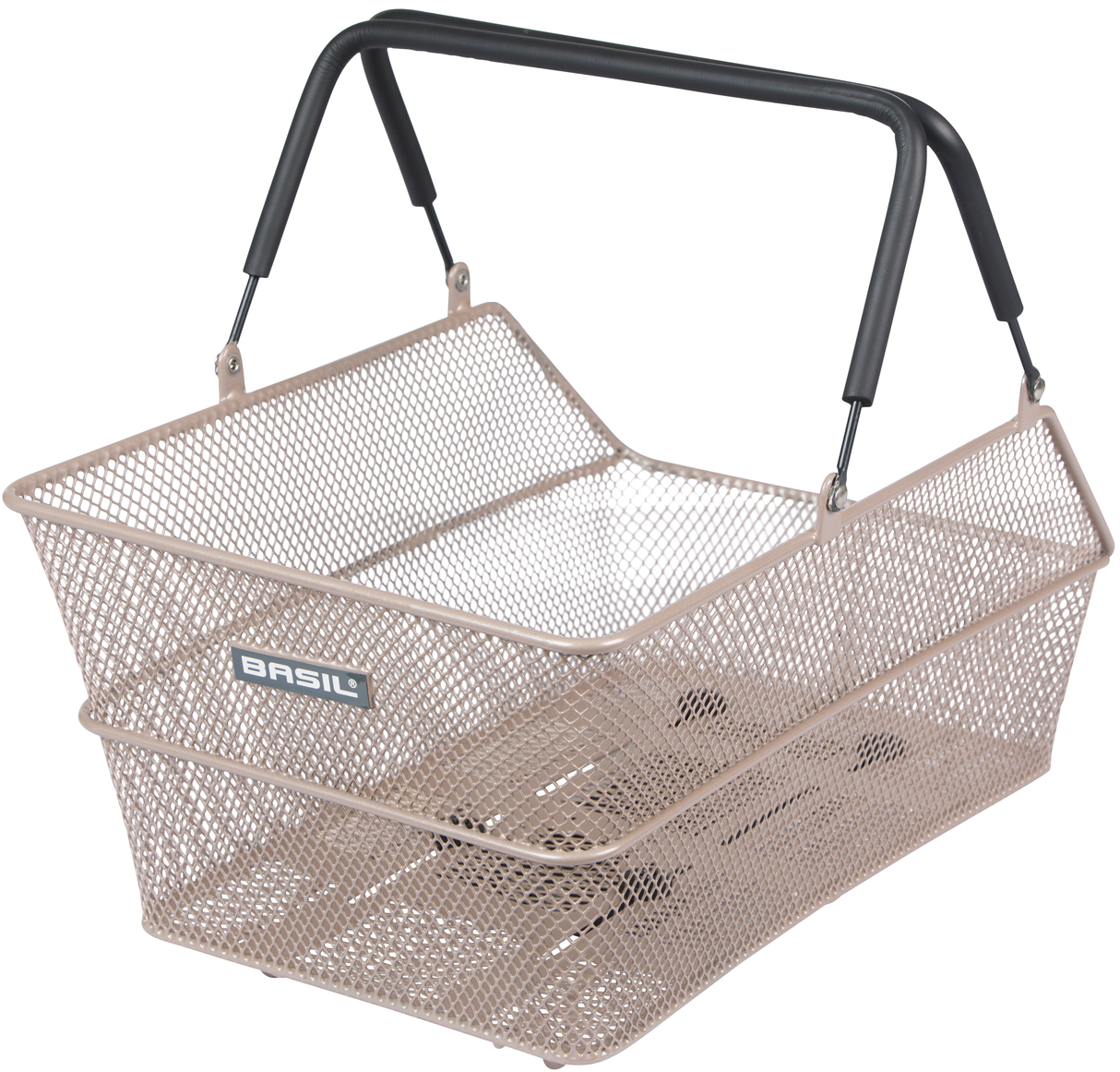 Basil Bicycle Basket Cento Mik 39 x 24 x 13 cm - nahý kovový