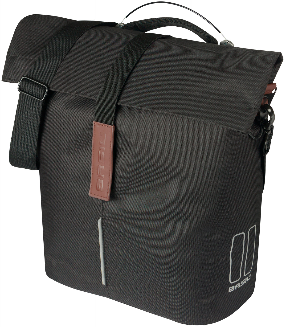 Basil Rower Shopper City 14 litr 11 x 29 x 36 cm - Czarny