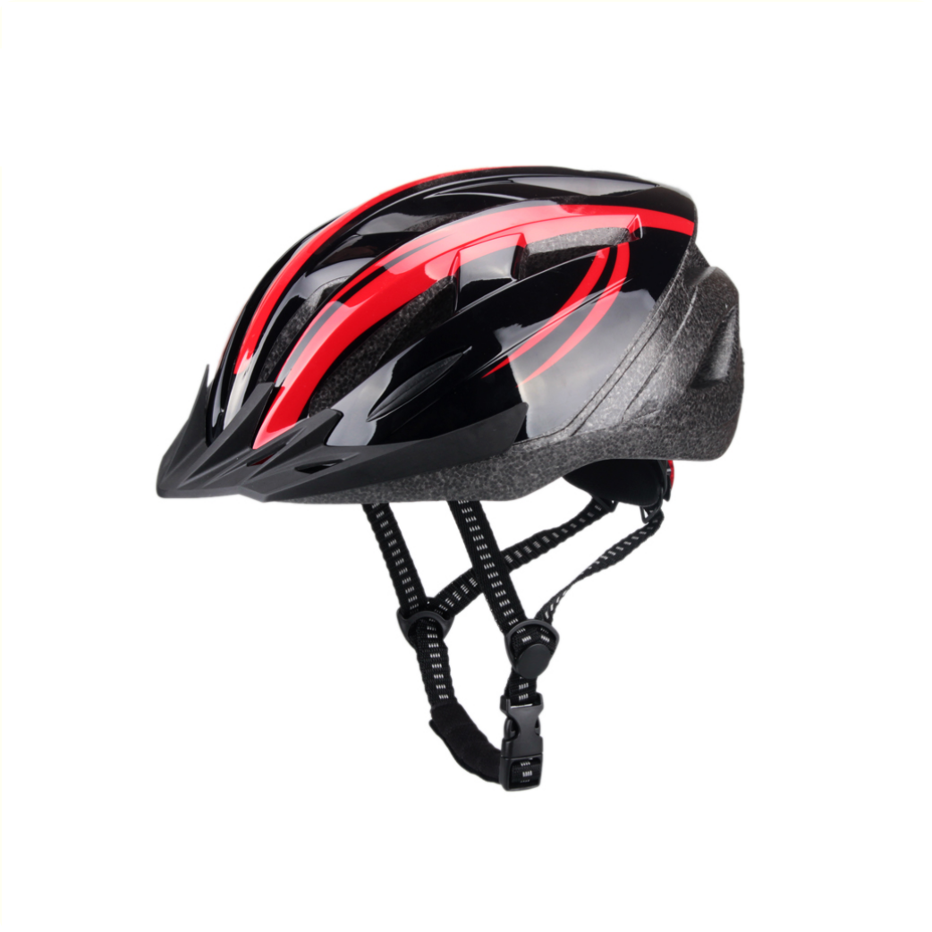 Helm unisex rot schwarz Größe 55-58 cm (m)