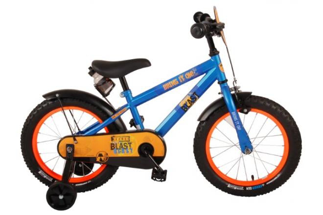 Nerf per bambini di biciclette per bambini blu satinato da 16 pollici