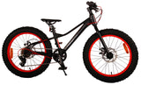 Volare Gradiente Bicicleta para niños - Niños - 20 pulgadas - Black Orange Red - 6 velocidades - Colección Prime