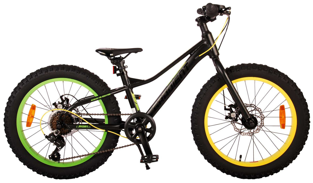 Bicycle per bambini a gradiente Vlatare - Boys - 20 pollici - Verde giallo nero - 6 velocità - Collezione Prime