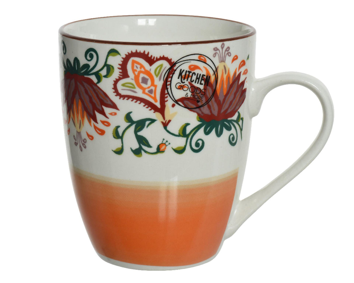 Decoris mugg porslin 320 ml boho design