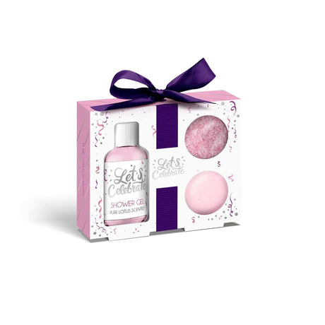 Source balance bath gift set celebrate shower gel fizzer