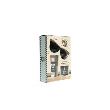 Source Balance bath gift set Ride the Tide with sunglasses