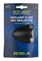 Den Ikzi Headlight Retro PR 1X LED Black