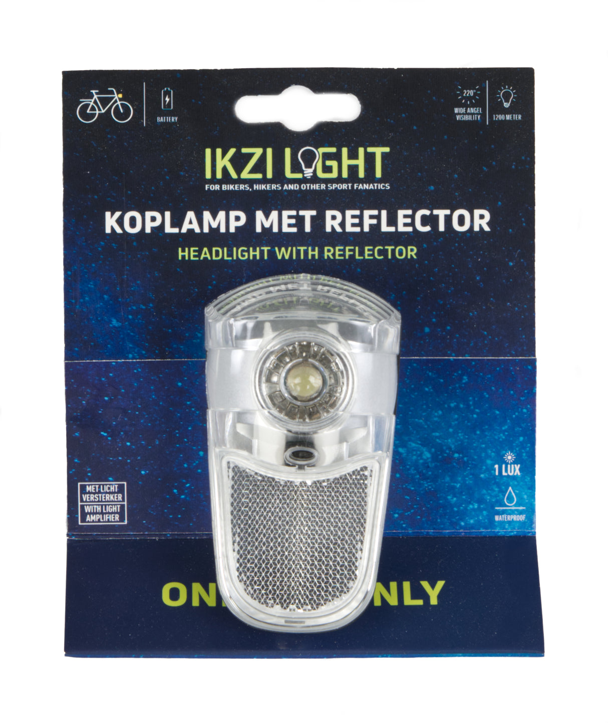 Ikzi Headlight One Eye solo 1W LED en Kroonbout