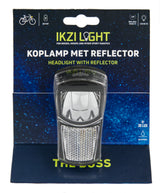 Ikzilight Headlight The Boss, 1 White LED 20LUX. Including bracket and batteries (hanging package)