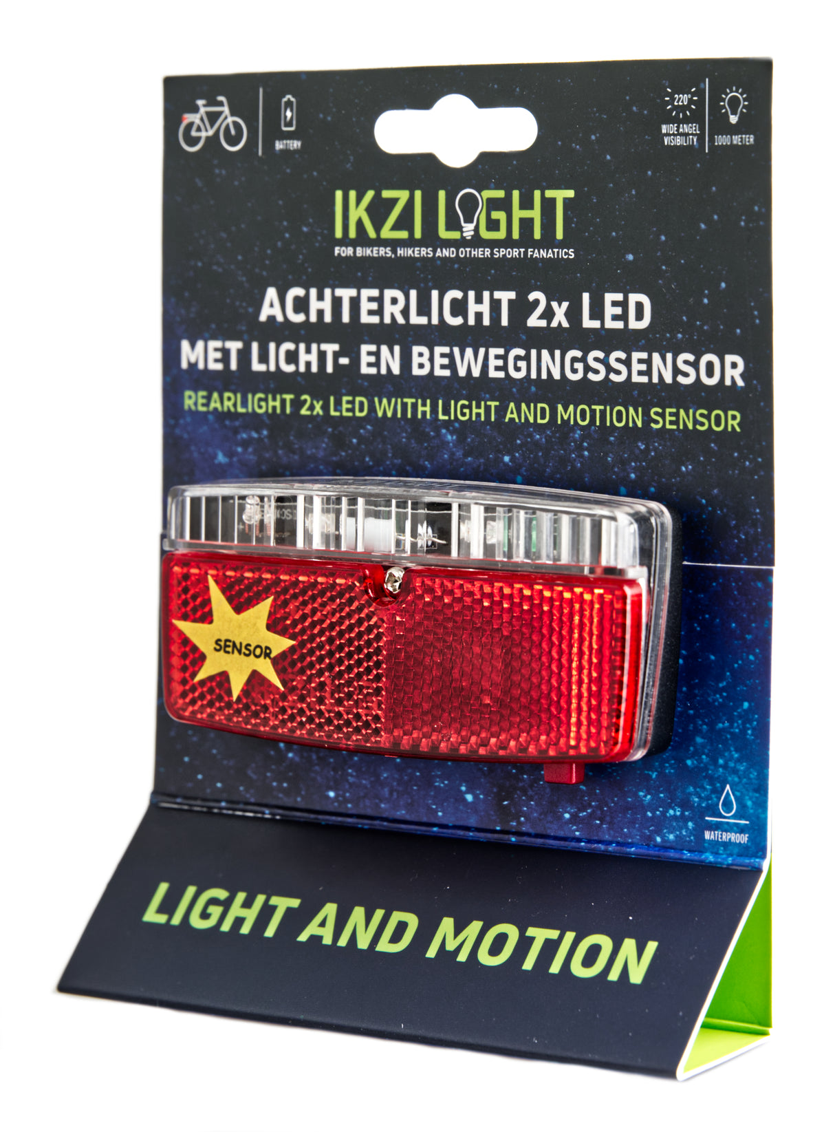 Ikzi IKZI-Light LED achterlicht 80 drager 2xLED sensor 1440555