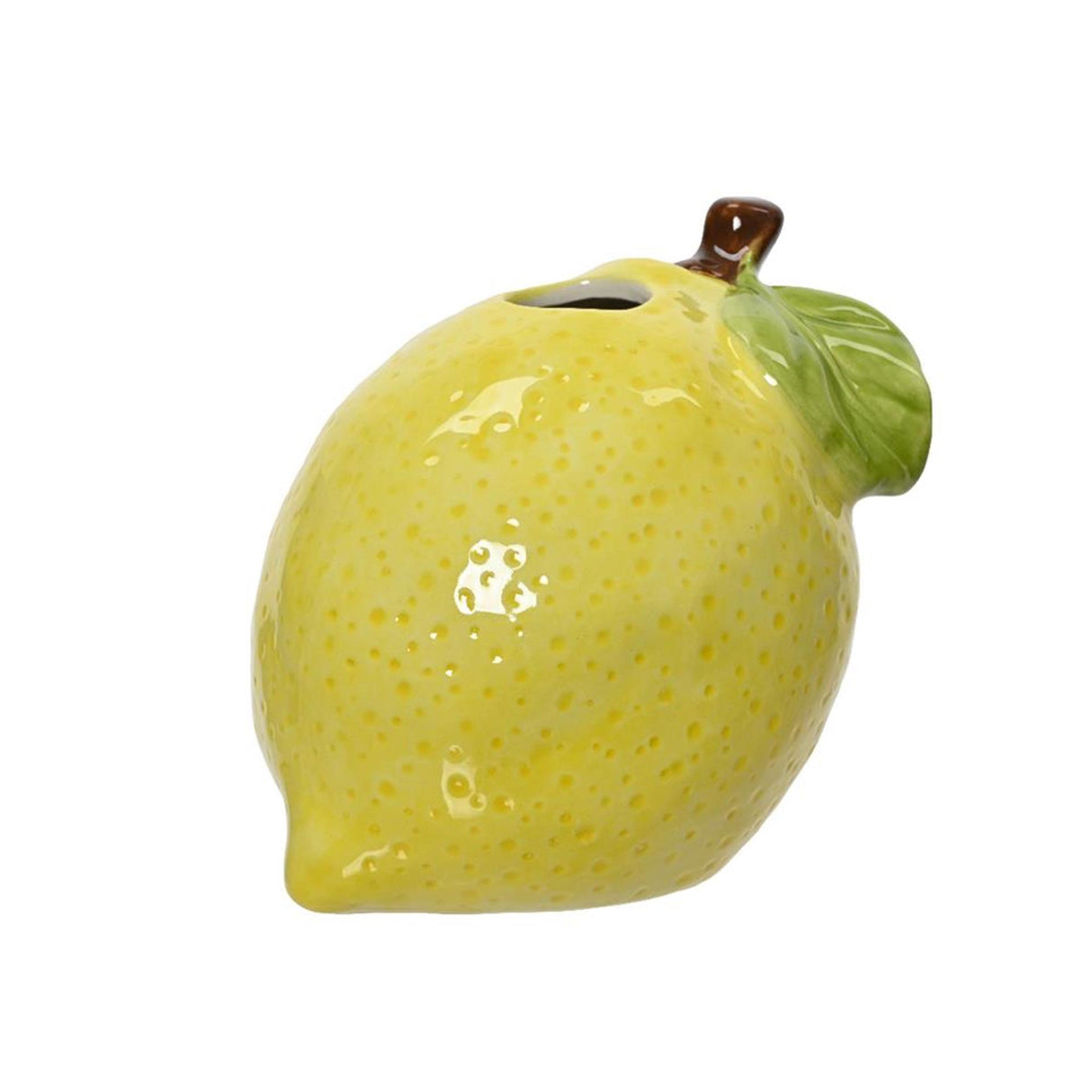 Decoris vas citronporslin h10,5cm gul