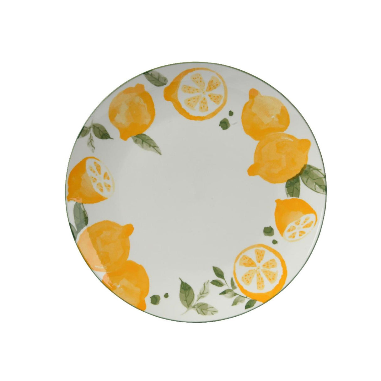 Decoris dinner plate porcelain ø26.5cm lemon