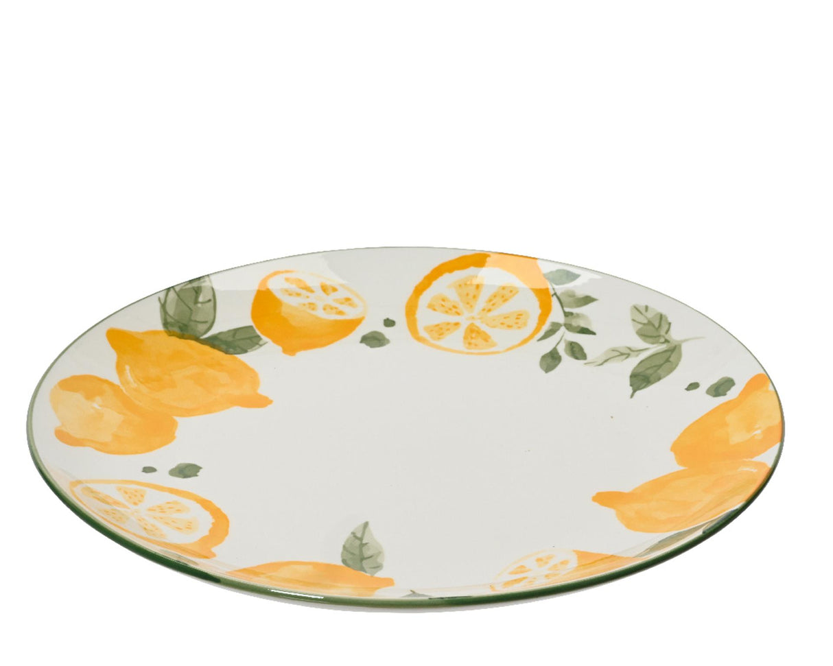 Decoris dinner plate porcelain ø26.5cm lemon