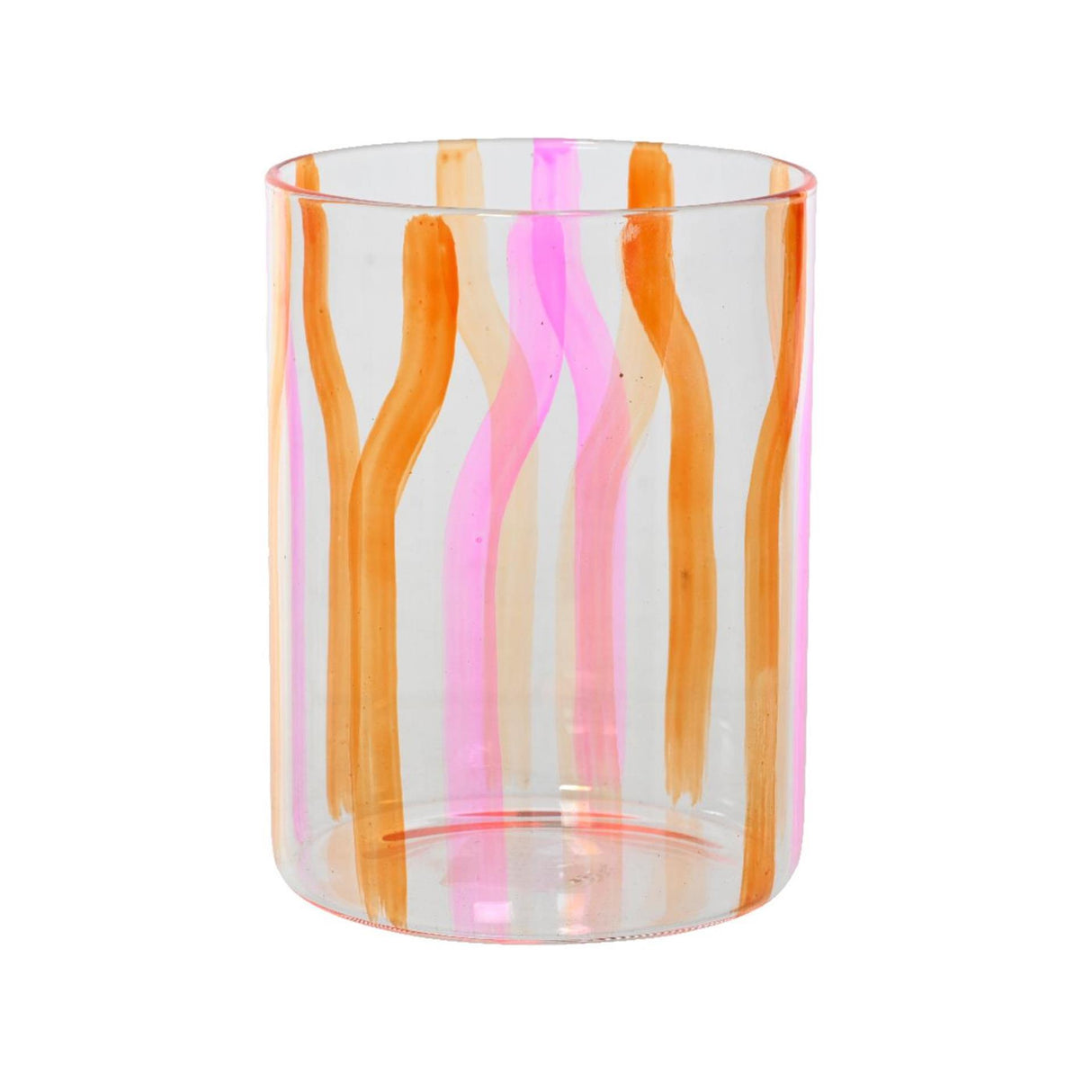 Decoris tealight holder glass h12cm clear