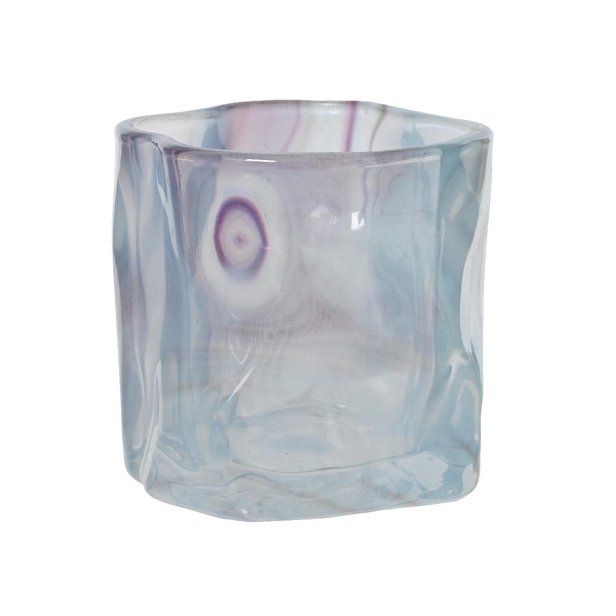 Decoris Téilichthalter Glas h8cm blo