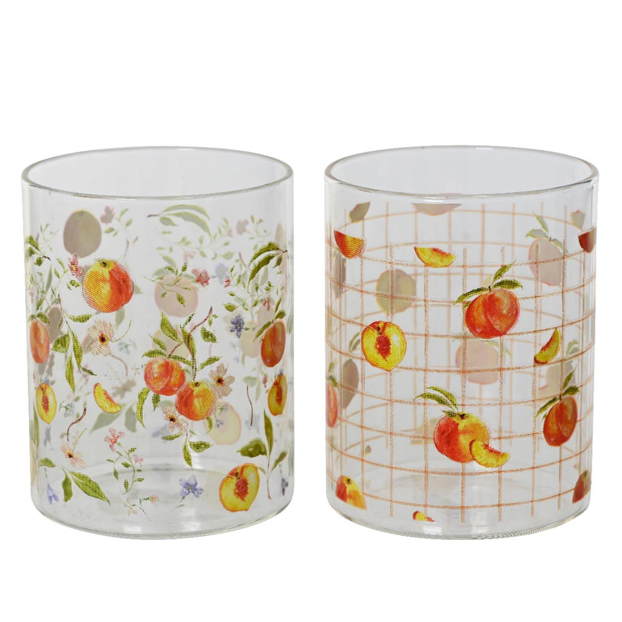 Decoris drinking glass glass 500ml clear peach