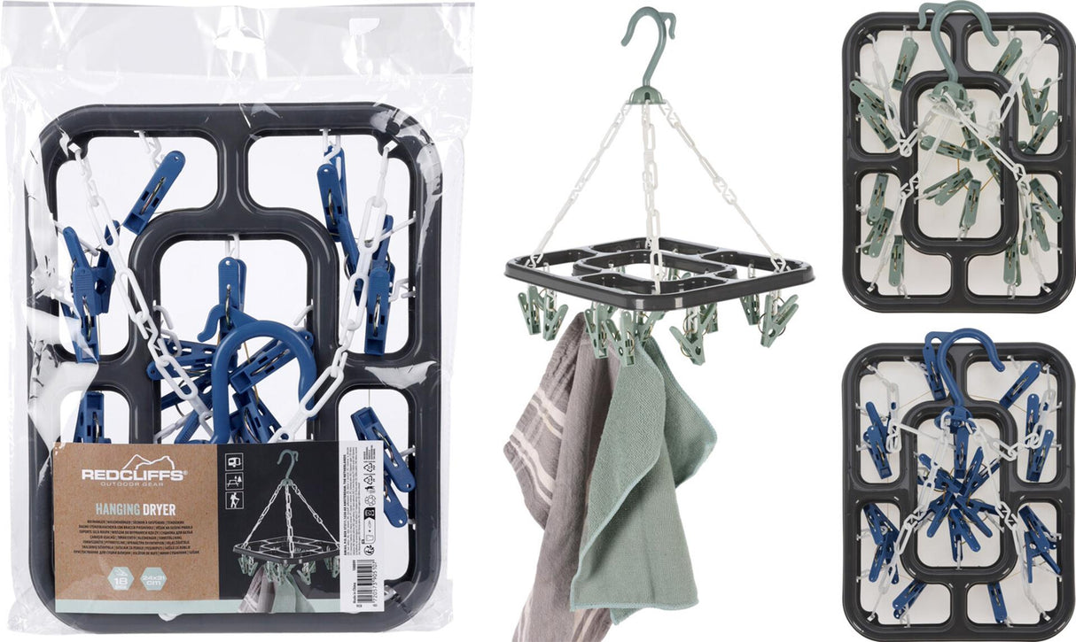 Redcliffs percha para ropa 18 clavijas 24x31cm
