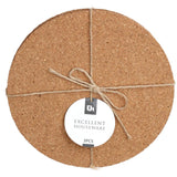 Sraith bhabhta corc coaster houseware den scoth de 3 phíosa