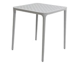 Table postage plastic 65x65cm gray