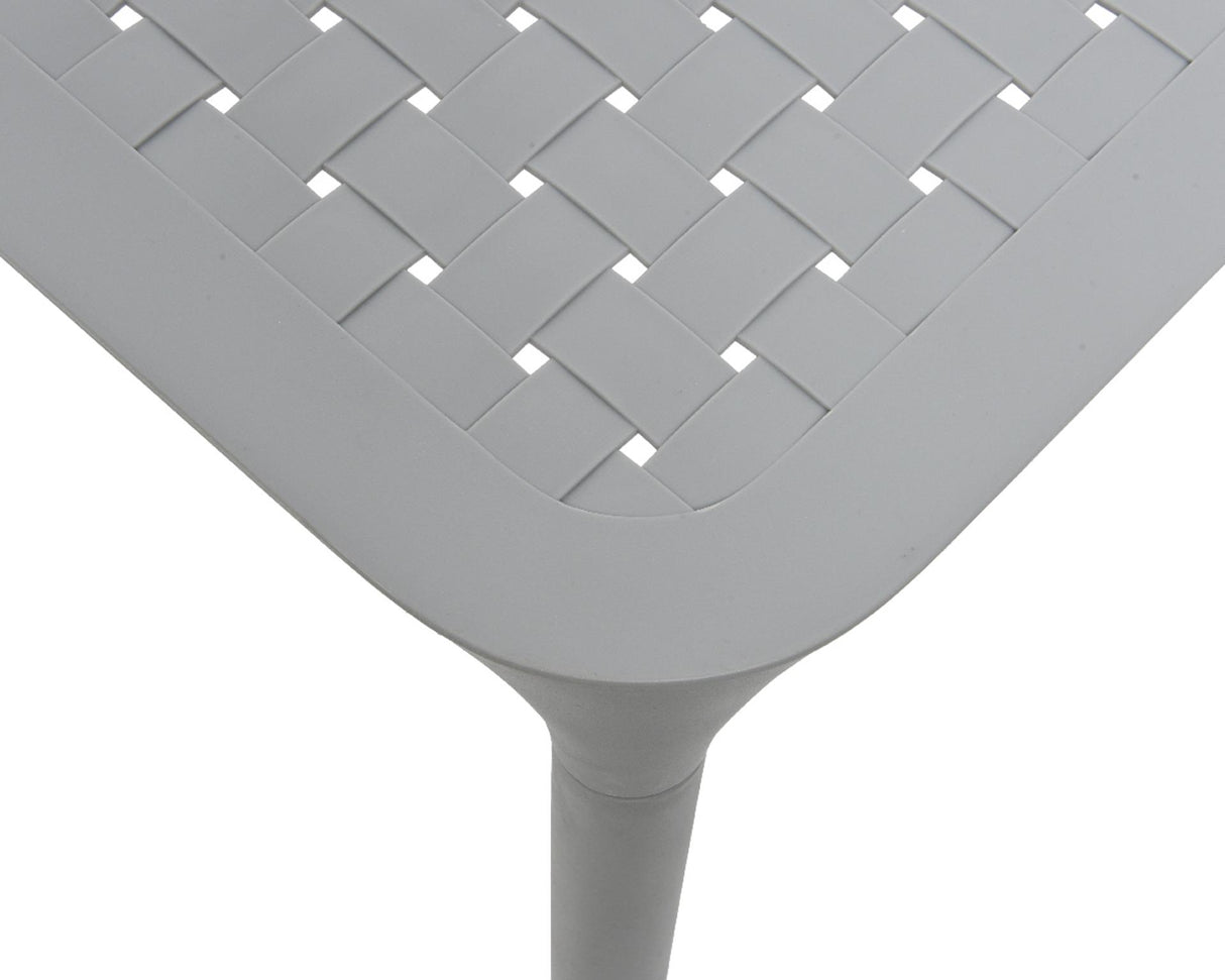 Table postage plastic 65x65cm gray