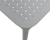 Table postage plastic 65x65cm gray