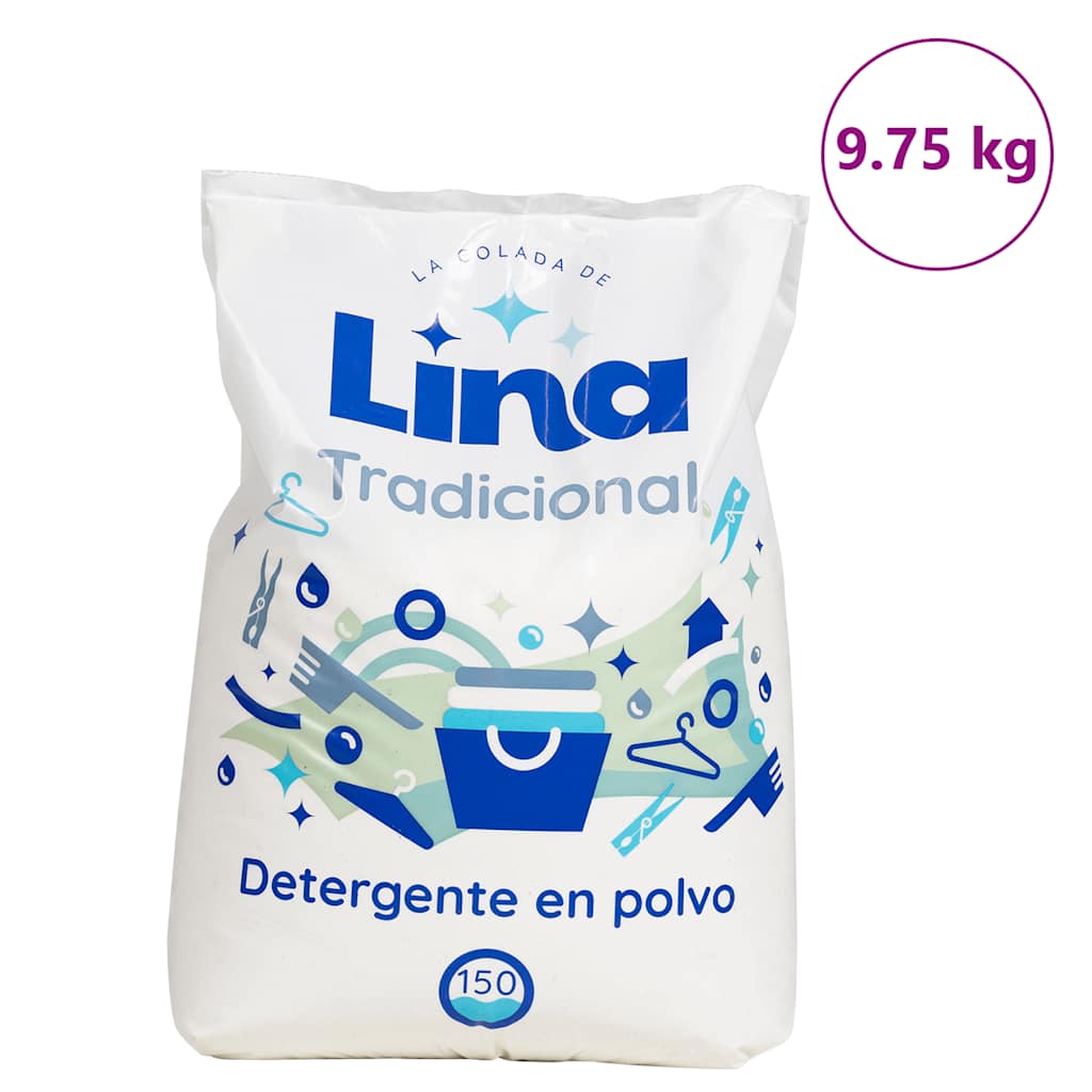 Vidaxl était en poudre pour 150 lavages à 9,75 kg blancs