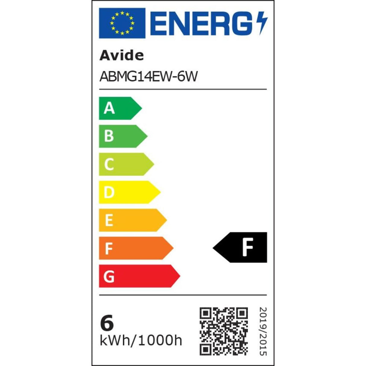 Avide LED lamp E14 6W 2700K EW 450lm
